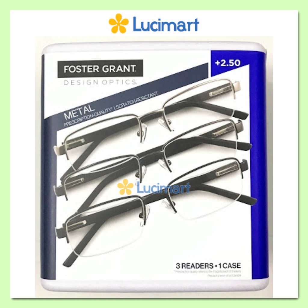 แว ่ นตาผู ้ ชาย Foster Grant มีหลายสี หลายองศา [ Us Products ]