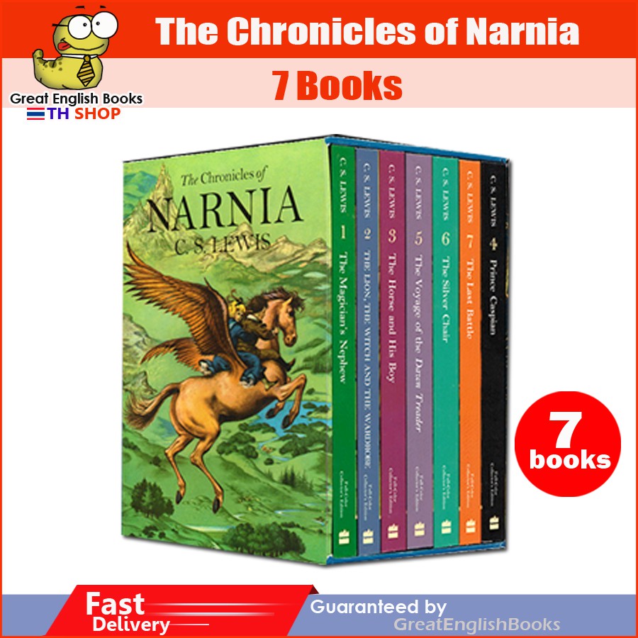 Children’s Books 1250 บาท *พร้อมส่ง* ชุดหนังสือภาษาอังกฤษ ตำนานแห่งนาร์เนีย  The Chronicles of Narnia 7 Books Box Set Books & Magazines