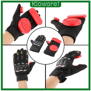 [KLOWARE1] Skateboard Gloves with Sliders, Standard Longboard Downhill Slide Gloves Skate Gloves for Men Women Outdoor Sports Protective Accessories