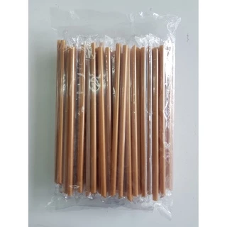 หลอดตรงปลายแหลมห่อฟิล์ม ขนาด 8มม & 6มม. 100เส้น/แพ็ค หลอดปลายแหลม ห่อพลาสติก แข็งกว่าหลอดปกติ