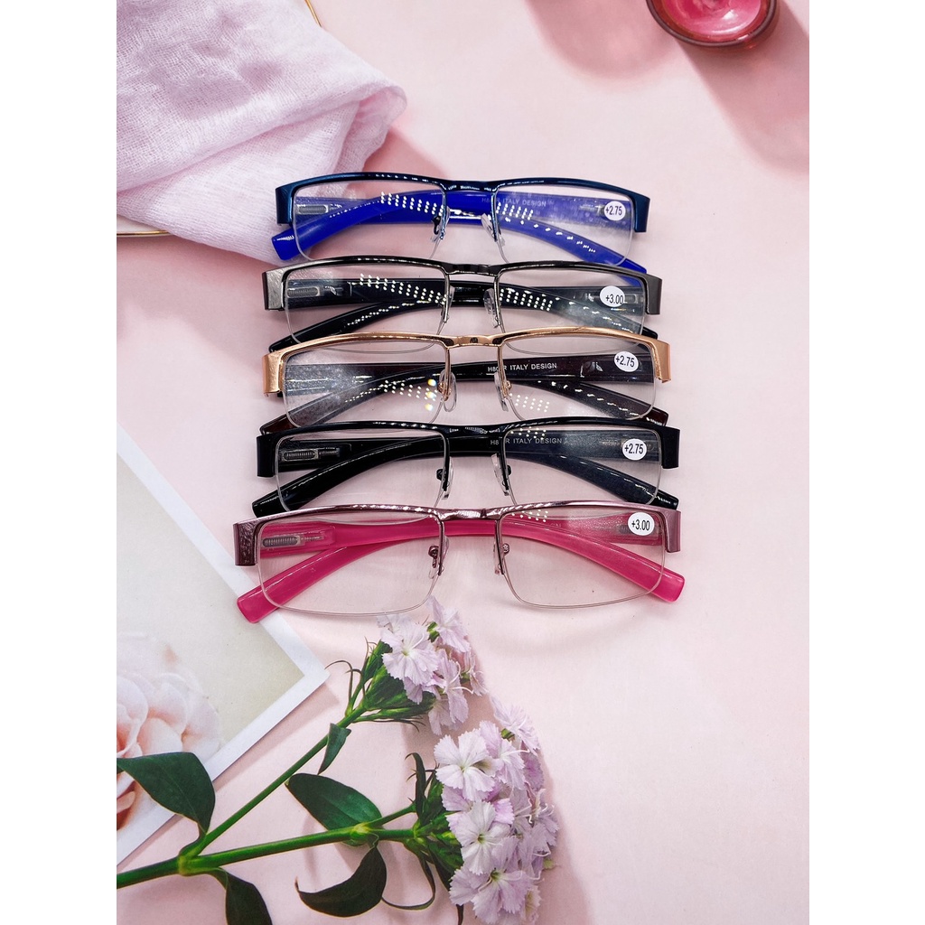 แว่นสายตายาว ขาสปริง เลนส์ชัด น้ำหนักเบา คุณภาพอย่างดี +50 ถึง +275 N8004