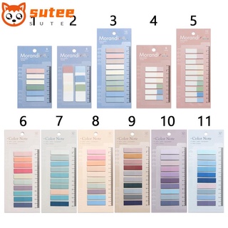 SUER 60/120/200pcs Novelty Sticky Notes Stationery Paster Sticker Memo Pad Tab Strip Index Flags Bookmark Office Supplies DIY Fashion Loose-leaf