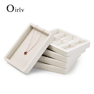 Oirlv กล่องเก็บเครื่องประดับ แหวน ต่างหู สร้อยข้อมือ สร้อยคอ 2 สี P110 P111