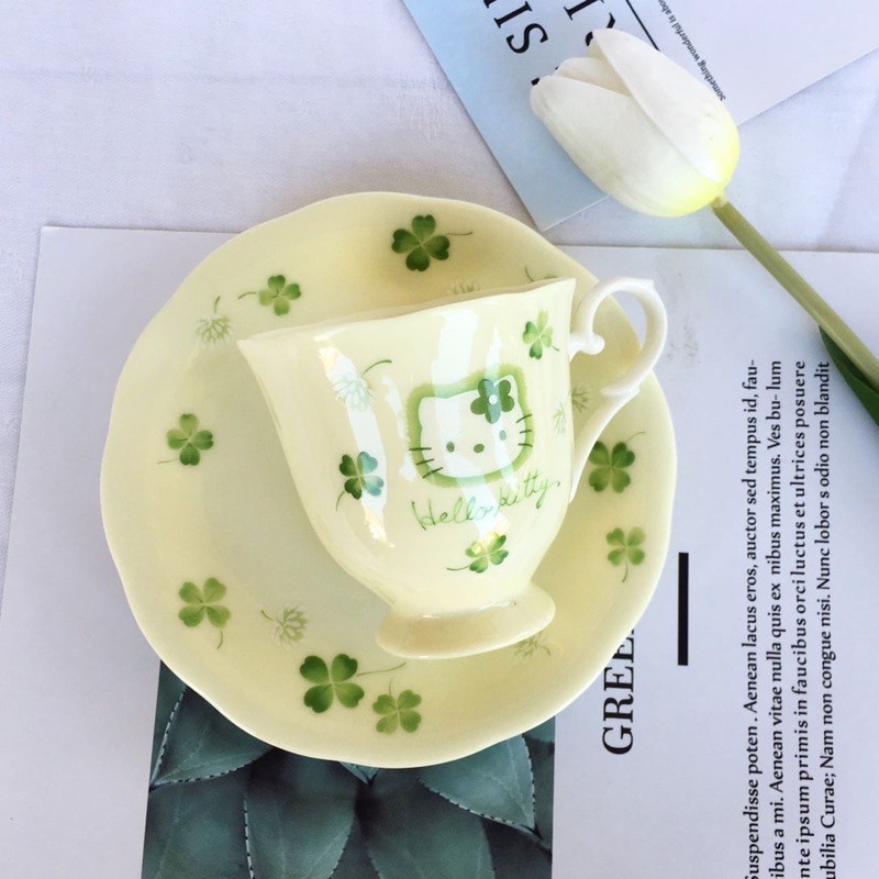 (พร้อมส่ง) Hello Kitty cup& saucer Shopee Thailand