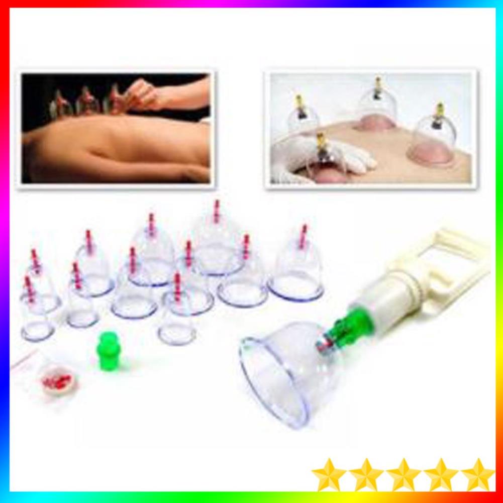 12 Cup Flameless Cupping Set - Mina Shop Premium Cupping Set