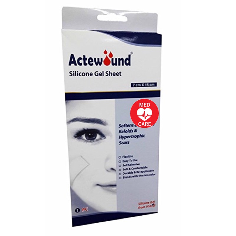 Actewound แผ่นแปะซิลิโคน แปะแผลเป็น (silicone gel sheet)