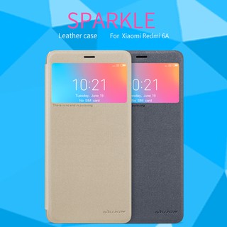 Nillkin เคสมือถือ  รุ่น Sparkle Leather Case (ของแท้100%) สำหรับ Xiaomi Redmi 6A