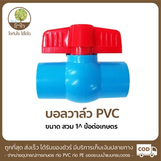 บอลวาล์ว PVC แบบสวม ขนาด 1" - โตไว