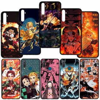 เคสโทรศัพท์มือถือ ซิลิโคนนุ่ม ลายอะนิเมะดาบพิฆาตอสูร Tanjirou Nezuko สําหรับ Realme C2 C3 C11 C12 C15 RealmeC2 RealmeC3 RealmeC15 Cover FC22