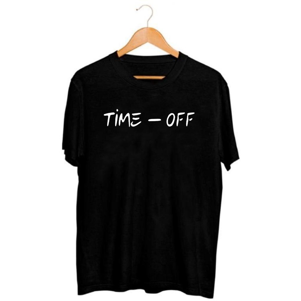 เสื้อยืด พิมพ์ลาย TIME OFF Happiest Shops - BF110 สําหรับผู้ชาย
