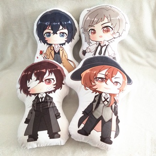 หมอนตุ๊กตานุ่ม รูปสุนัขจรจัด Dazai Atsushi Ranpo Chuuya สองด้าน สําหรับตกแต่งบ้าน