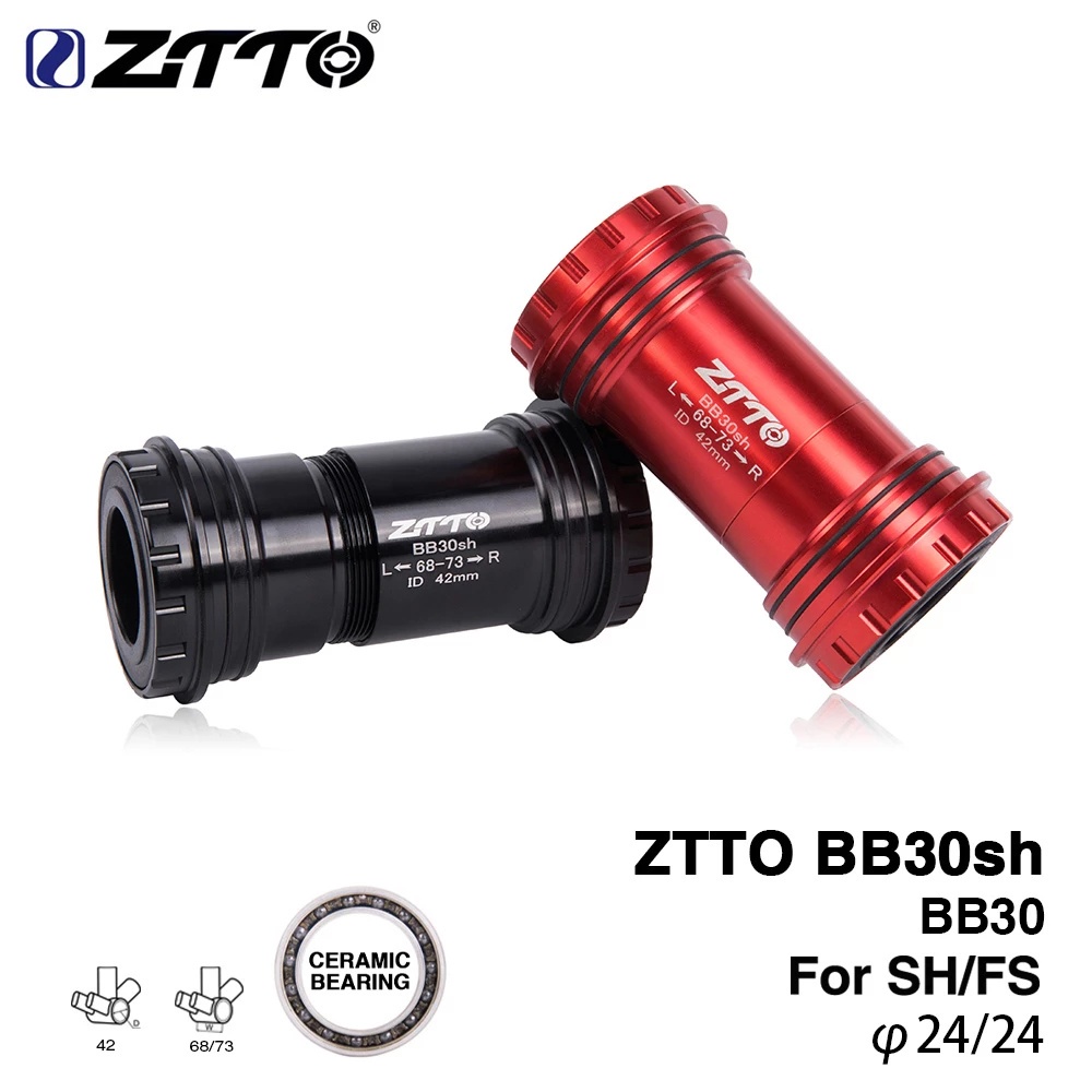 Ztto อะแดปเตอร์แบริ่งเซรามิค BB30sh 24 มม. 42 มม. สําหรับจักรยาน MTB