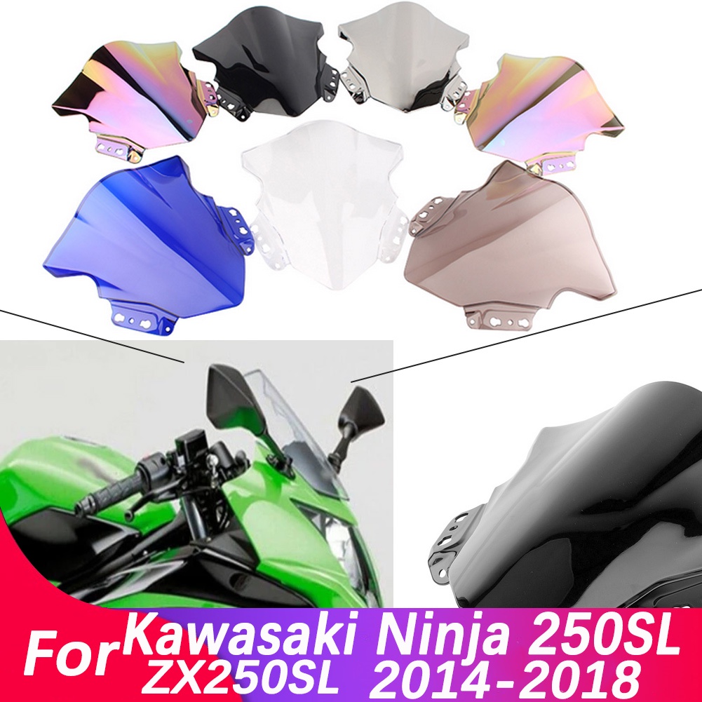 กระจกสําหรับ Kawasaki Ninja 250SL 250 SL ZX250L 2014 2015 2016 2017 2018 พลาสติก ABS กระจก Fairing อุปกรณ์เสริม