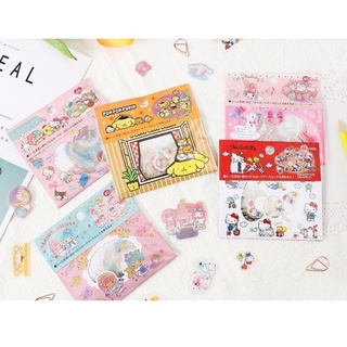 พร้อมส่ง // สติ๊กเกอร์ซานริโอ้ Sanrio ลายน่ารักๆ คิตตี้ ทวินสตาร์ ปอมปอม