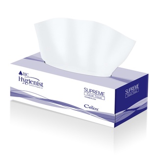 กระดาษเช็ดหน้า (กล่อง170แผ่น) BJC Hygienist Supreme กระดาษทิชชู facial tissue (Box of 170 sheets) BJC Hygienist Supreme