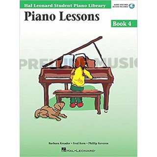 (โค้ดINCSM2Lลด70฿) Hal Leonard Student Piano Library: Piano Lessons Book 4+Online Audio  HL00296180