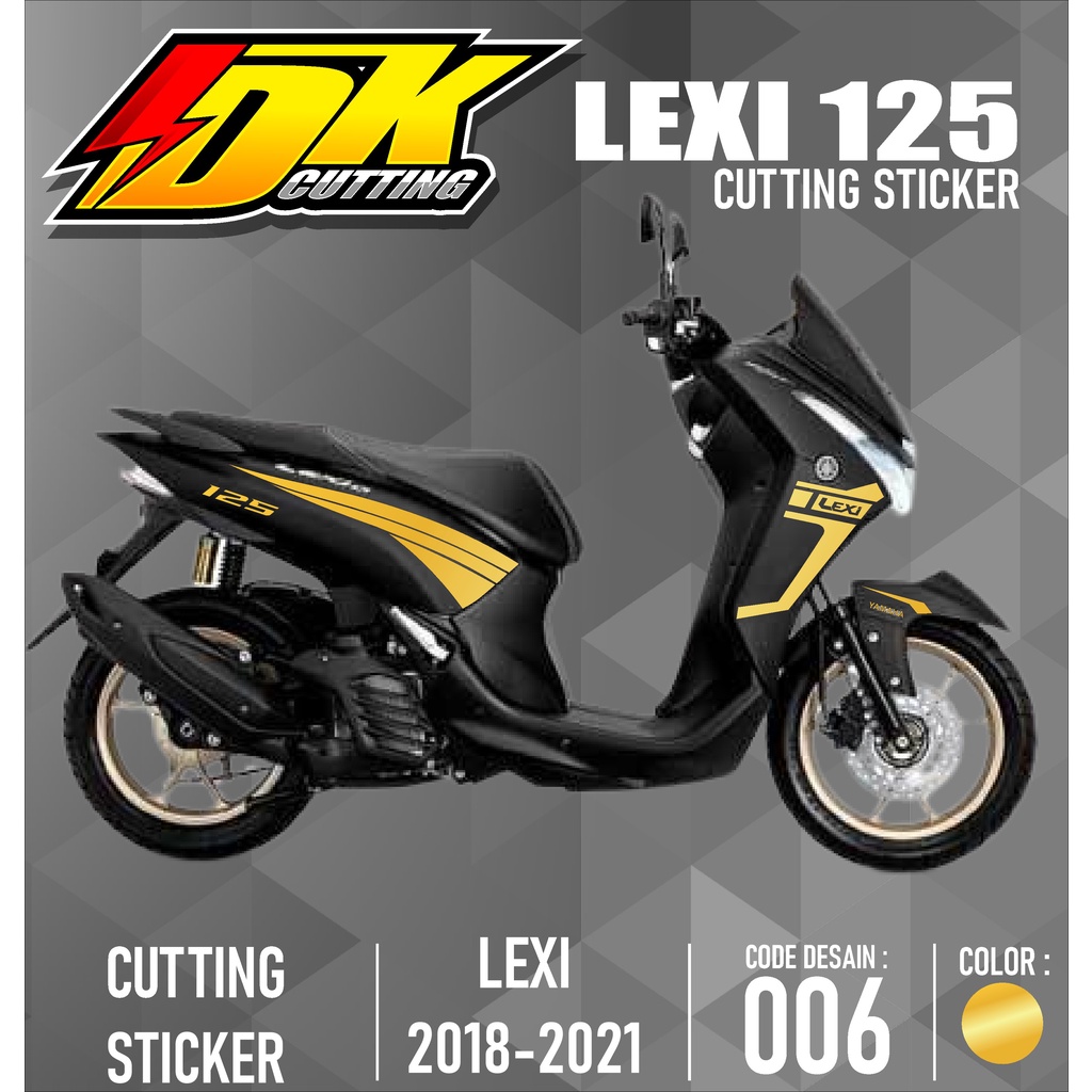 สติ๊กเกอร์ตัด Striping Yamaha Lexi 125 DK-06