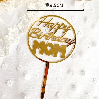 ป้ายอะคริลิค วันแม่ วันพ่อ รักพ่อ รักแม่🧡🧡 ป้ายแต่งเค้ก ป้ายเค้กวันเกิด🎂🎂 🎉สินค้าพร้อมส่งนะคะ🎉