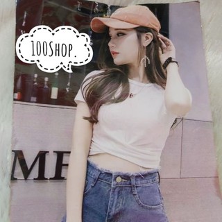 เสื้อแฟชั่น100บาท : เสื้อครอป น่ารัก ใสๆ