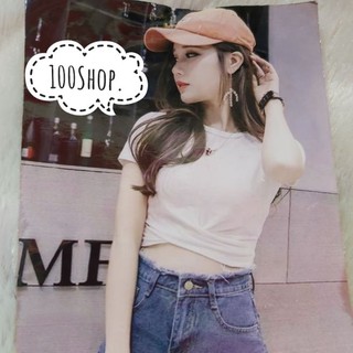 เสื้อแฟชั่น100บาท : เสื้อครอป น่ารัก ใสๆ