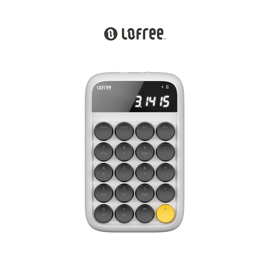 Xiaomi Lofree 2in1 Calculator&Number Pad WHITE ใช้งานกับMac,IOS,Window,Android #คีย์บอร์ดตัวเลข #เคร