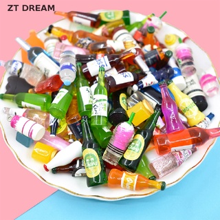 ZTD 10/20PCS Miniature Drink Mixed Mini Coke wine Bottle Dollhouse Accessories 07