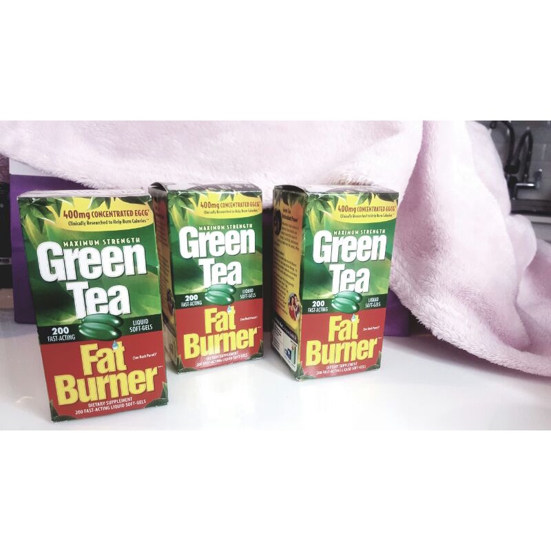 พร้อมส่งGreen Tea Fat Burner 200 Liquid SoftGels สารสกัดชาเขียว ลด