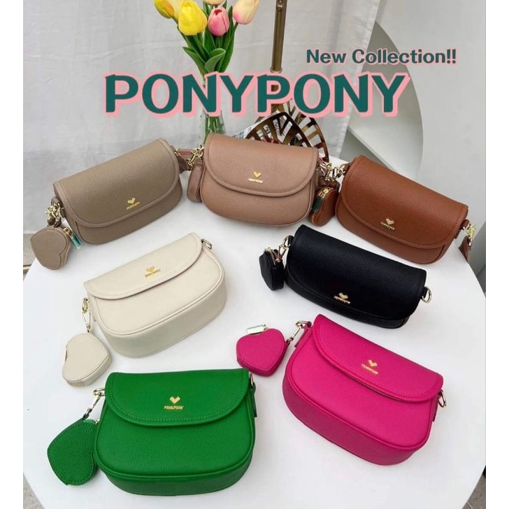 พร้อมส่ง* กระเป๋า ponyponyshop888 รุ่นล่าสุด โพนี่ หนังนุ่ม