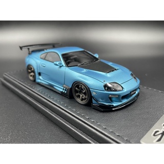 Ignition Model สเกล 1:43 (IG1975) Toyota Supra (JZA80) RZ Matt Blue