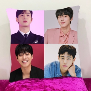 หมอนอิงสั่งทำ ใส่ได้4รูป หมอนอิงขนนุ่ม หมอนอิงโซฟา หมอนอิงในรถ หมอนอิง Cushions อันฮโยซอบ Ahn Hyo Seop