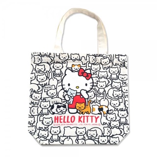 กระเป๋า Hello Kitty Full of Cats Tote Bag จาก Sanrio Japan ขนาด 35 x 37 x 10 ซม.