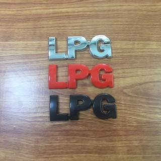 โลโก้* LPG  ติดรถทั่วไป ขนาด* 2.5 x 6.7 cm ราคาต่อชิ้น