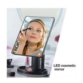 L.E.D. mirror with touch dimmer กระจกแต่งหน้า