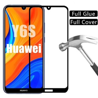 Huawei Y6s 2019 y 6s Screen Protector Tempered Glass on Huawei y6s Y6 s 2020 huawey Full Cover Protective Glass