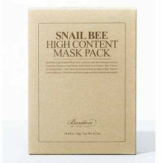 พร้อมส่ง/ของแท้ Benton snail bee high content mask pack