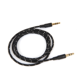 Gevlochten Jack 3 . 5 มม . สายสัญญาณเสียงสเตอริโอ Aux Kabel M / M