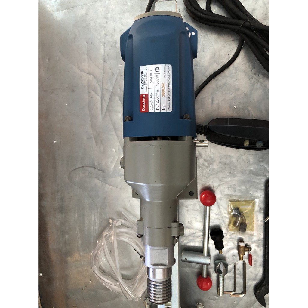 🔥โค้ดINC3LEL3ลด30฿สว่านไฟฟ้าเจาะรูคอริ่งปูน Diamond Drill with Water Source ยี่ห้อ Dongcheng รุ่น DZ