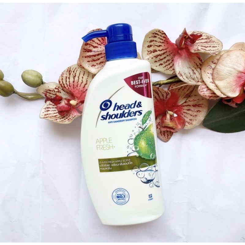 850 ml. ผลิต 01/25 Head & Shoulders Shampoo Anti Dandruff Apple Fresh+ แชมพูขจัดรังแค เฮด แอนด์ โชว์เดอร์ แอปเปิ้ล เฟรช+
