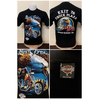 เสื้อวินเทจ (harley davidson) ป้ายฮาเลย์ผ้าCotton shirt (มีให้เลือกหลายลาย)