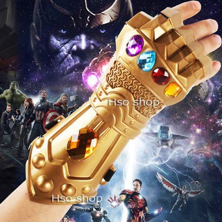 ถุงมือธานอส ถุงมืออินพินีตี้กาเร็ต สีสันสวยงาม มีอัญมณีอินฟินนิตี้สโตน์ infinity stone แพคละ 1 ข้าง