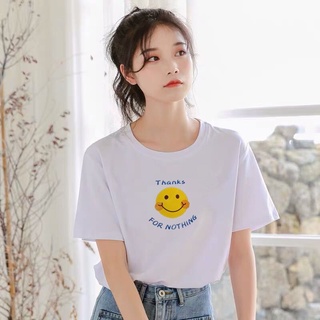 RIYA FASHION (สินค้าใหม่) รอบคอผู้หญิงเสื้อยืดสำหรับผู้หญิงพิมพ์กราฟิก tee เสื้อ t เสื้อเกาหลีเสื้อผู้หญิงลดราคา 331