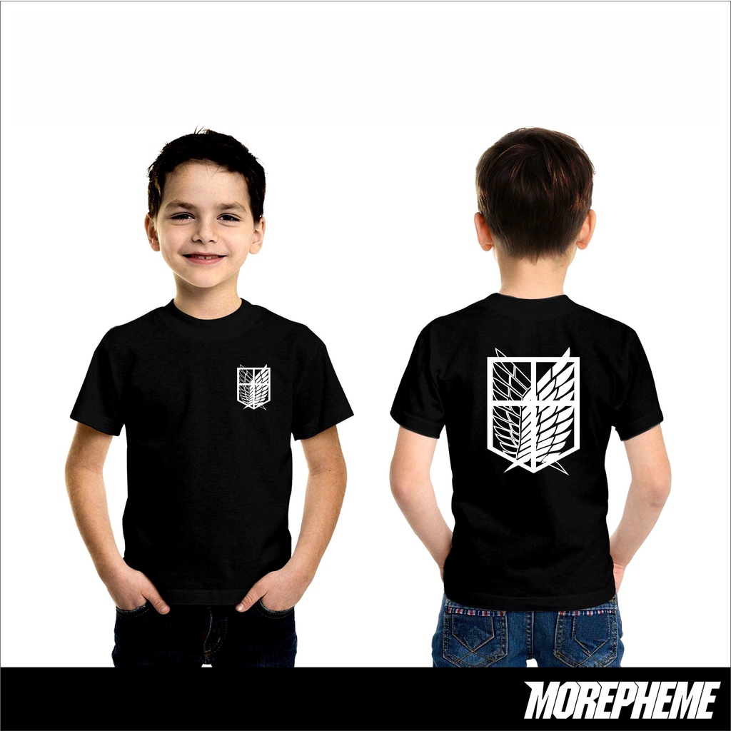 Attack On Titan Kids T-Shirt Japanese Anime Clothes for Infants Age 1-10 Years / Morephee T-Shirt