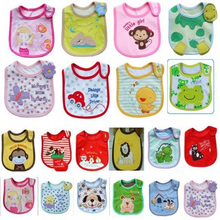 BABYWORLD ผ้าขนหนูกันน้ำลายลายการ์ตูน 3 ชั้นสำหรับเด็ก