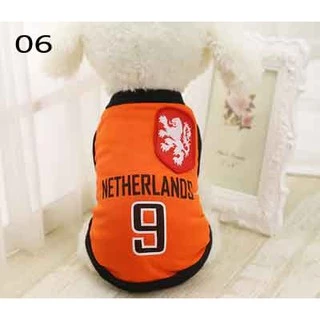 🔥ส่งฟรี TH🔥💢พร้อมส่ง💢 เสื้อสุนัข ชุดสุนัข เสื้อผ้าสัตว์เลี้ยง ทีมฟุตบอล