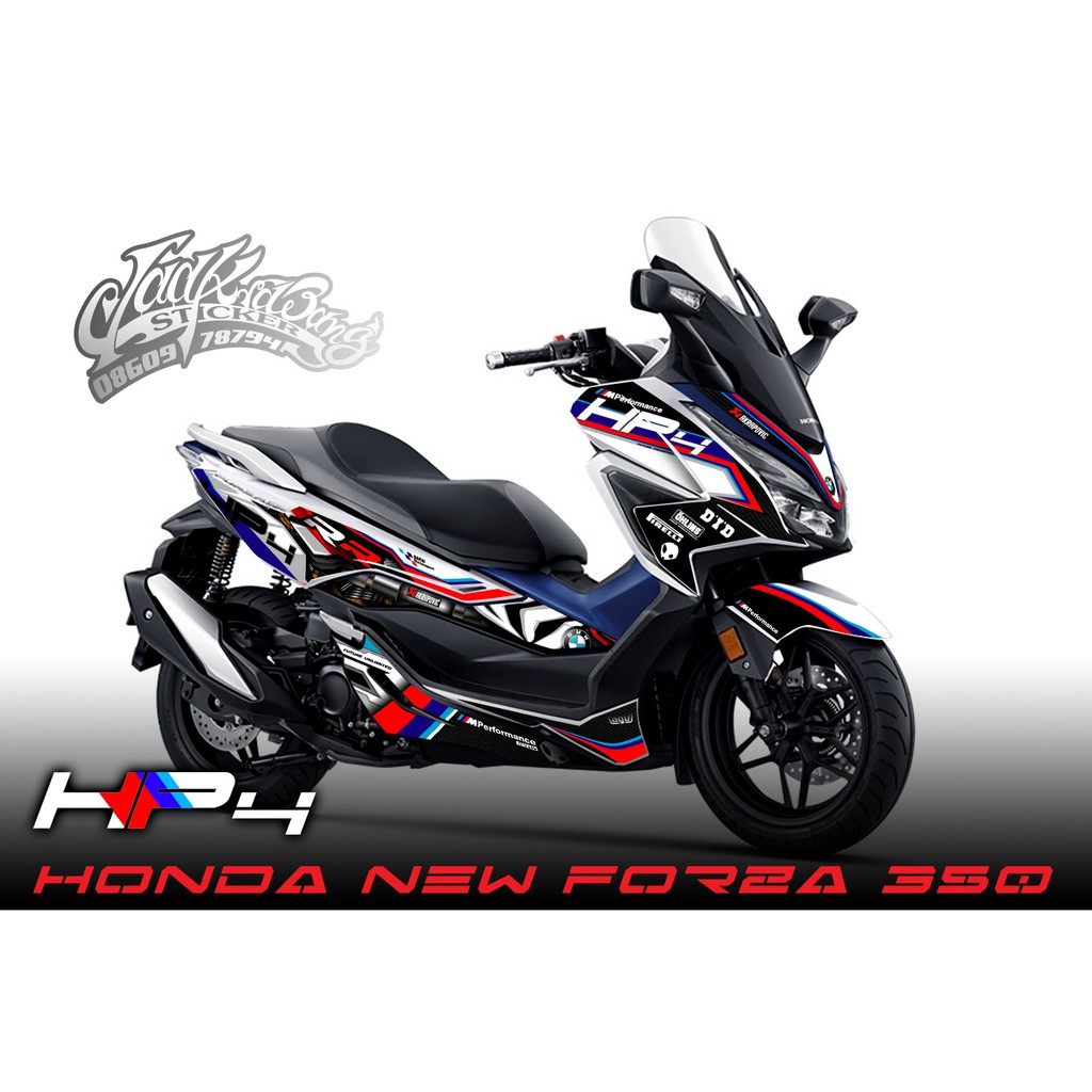 สติ๊กเกอร์แต่งลายรถ Honda Forza 350 ปี 2020 ลาย HP4