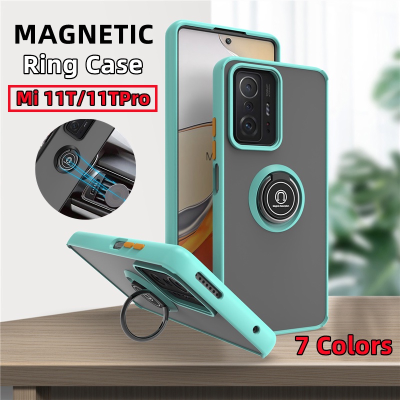 เคสโทรศัพท์มือถือ กันกระแทก พร้อมแหวนขาตั้งแม่เหล็ก สําหรับ Xiaomi 11T Pro 11TPro POCO M3PRO Mi 10T Pro 10TPro 10TLite Lite