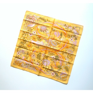 ผ้าเช็ดหน้า Salvatore Ferragamo Handkerchief ผ้าผูกกระเป๋า Cotton 100%