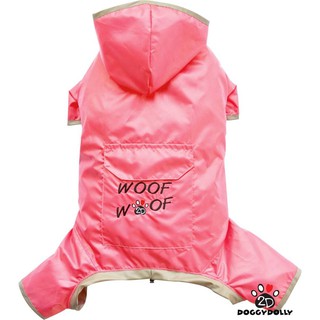 Pet clothes -Doggydolly เสื้อกันฝน Raincoat เสื้อผ้าแฟชั่น เสื้อผ้าสัตว์เลี้ยง เสื้อผ้าสุนัข DR062