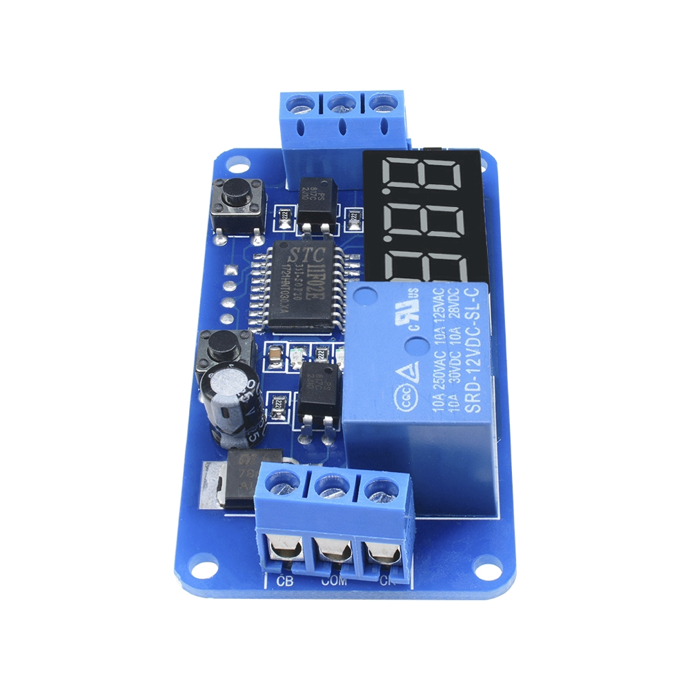 DIYMORE | DC 12V LED Display Digital Delay Timer Control Switch Module PLC Automation TOP - รูปที่ 4