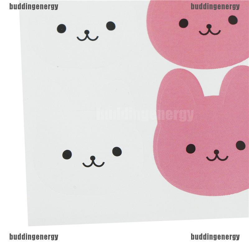 OutdoorHome120Pcs DIY Seal Sticker Tricolor Bunny Rabbit Label Stickers ...